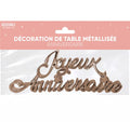 Décoration de Table Anniversaire Métallisée Rose Gold