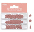 Trio de Confetti Papier Rose Gold