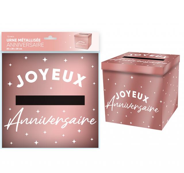 Spardose zum Geburtstag, Roségold