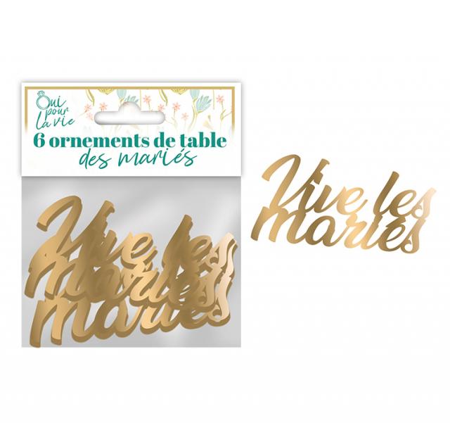 Tischdekoration "Hochzeitspaar" Hochzeit Gold