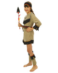 Costume indienne - enfant - beige