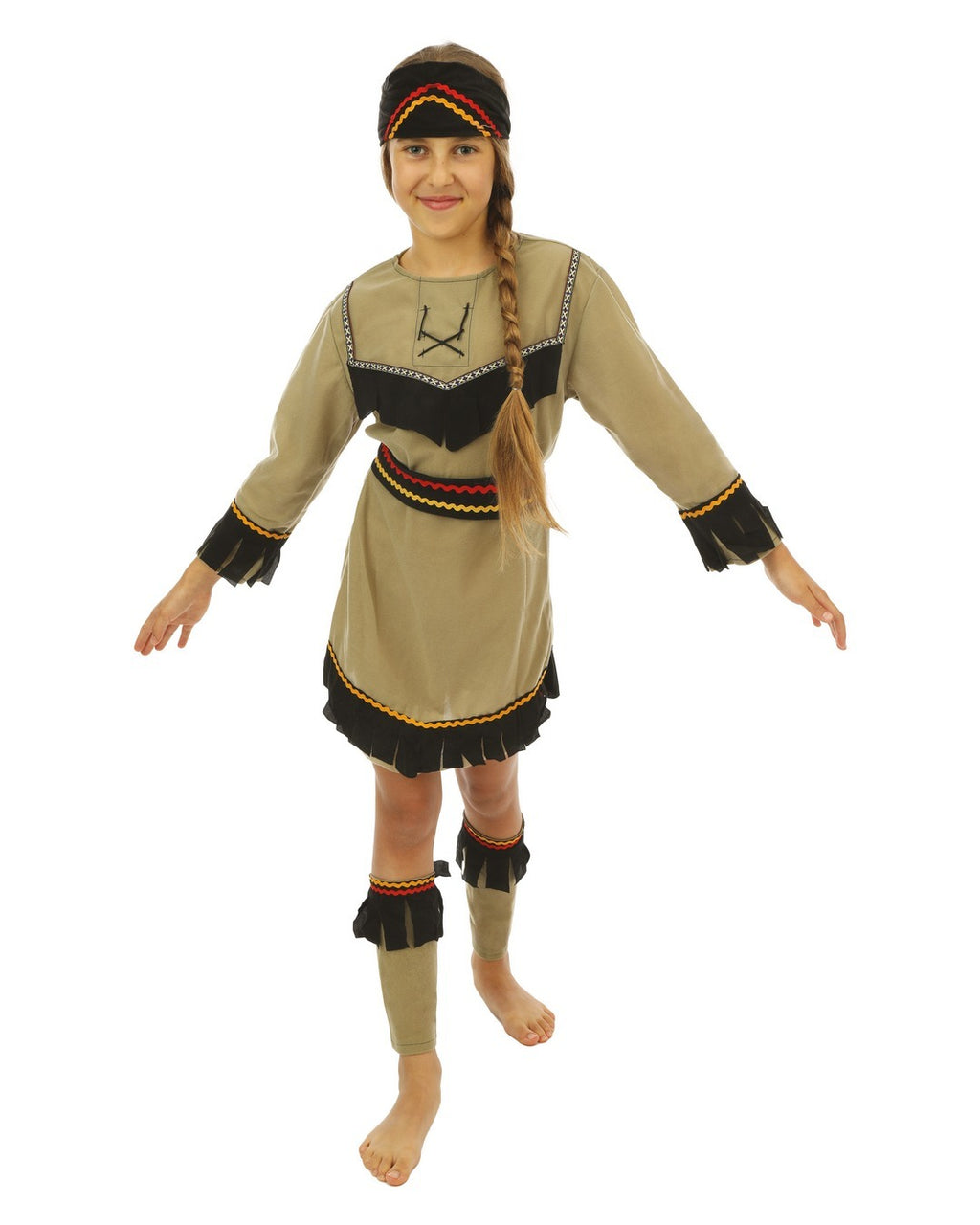 Costume indienne - enfant - beige