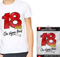 T-Shirt Alter zum Beschriften 18 Jahre