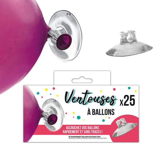 Ballonsaugnäpfe, 25 Stück pro Packung