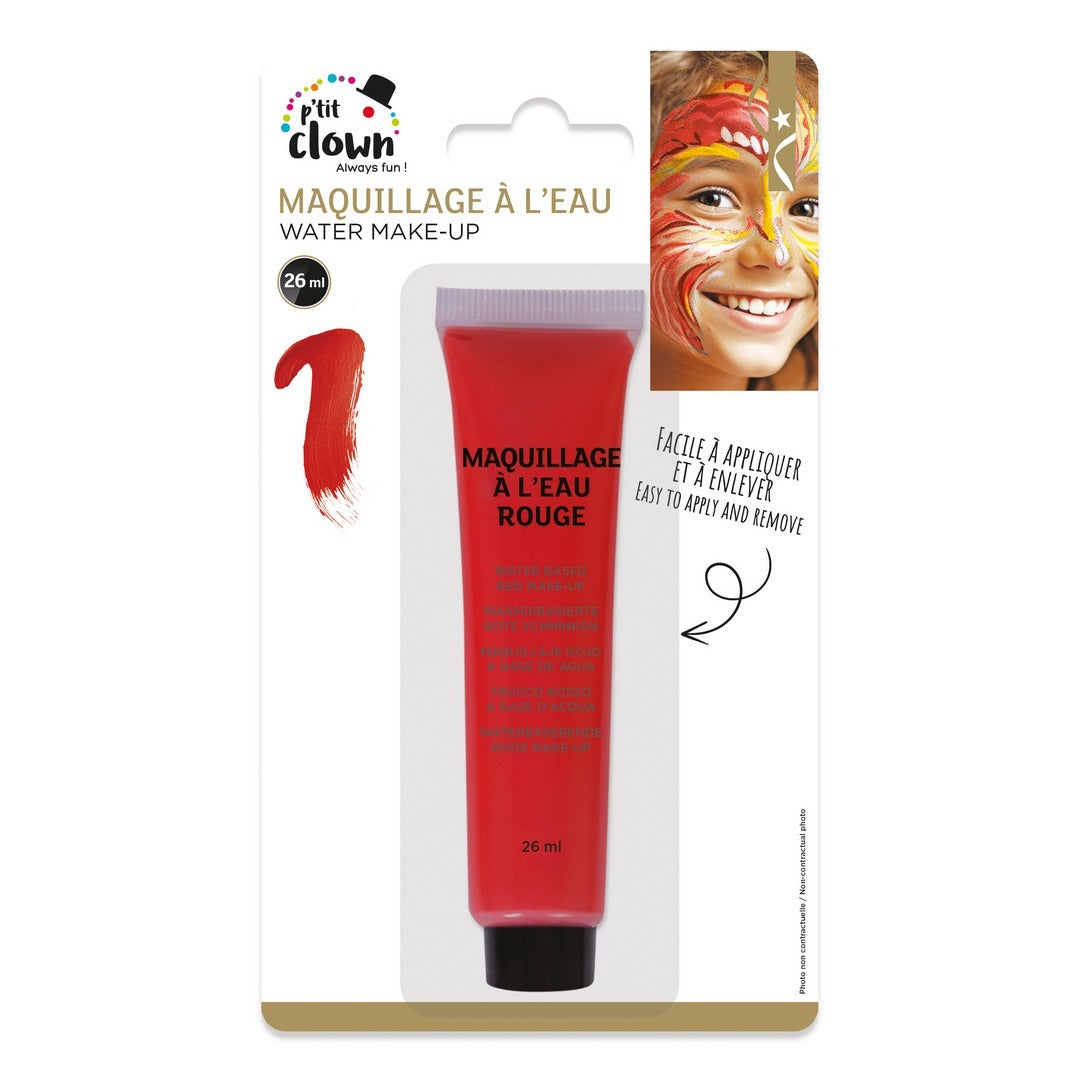 Wasserschminke in Tubenform - 26ml - Rot