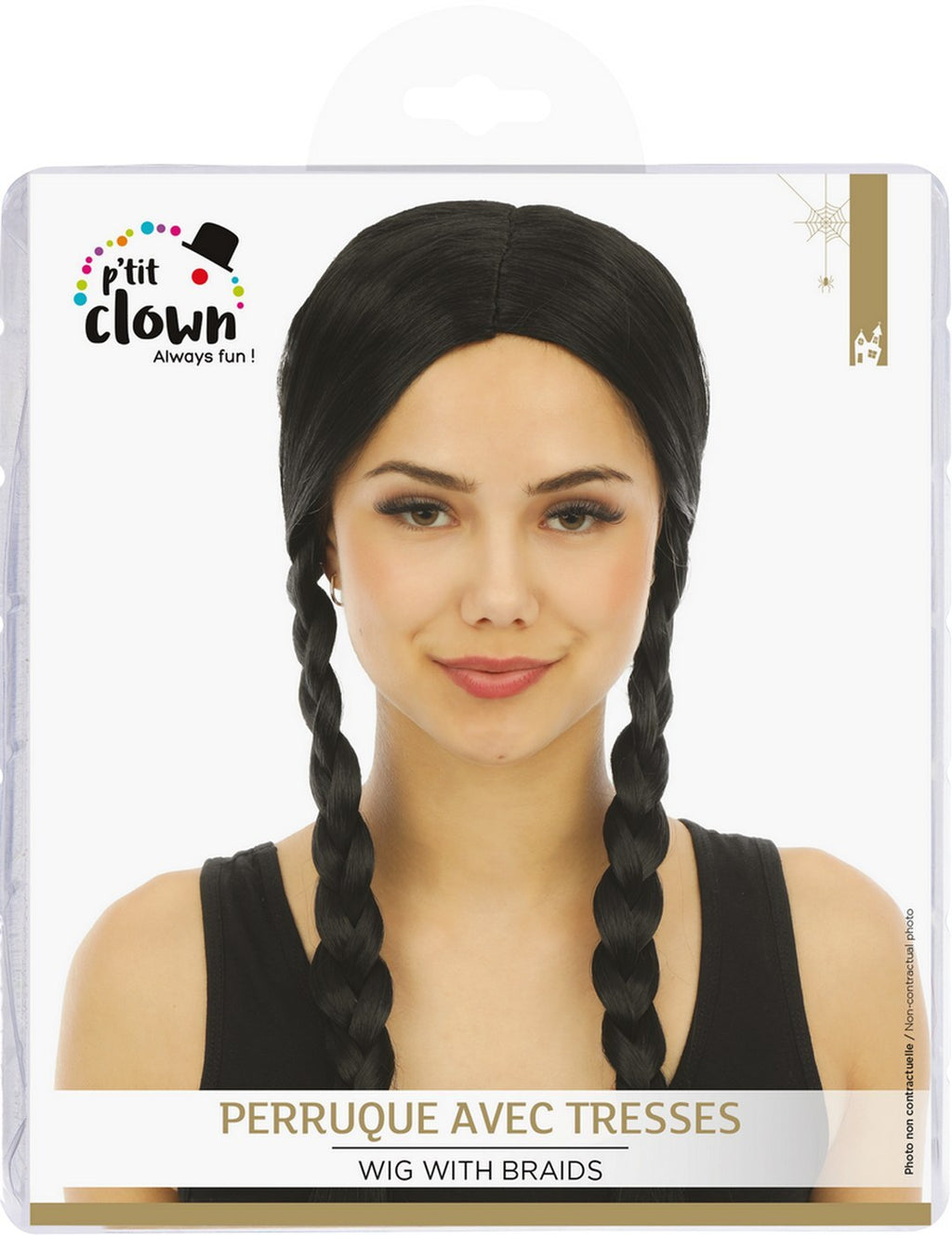Perruque tresses - noir