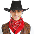 Cowboy-Hut im Nubuk-Stil – Erwachsene – schwarz