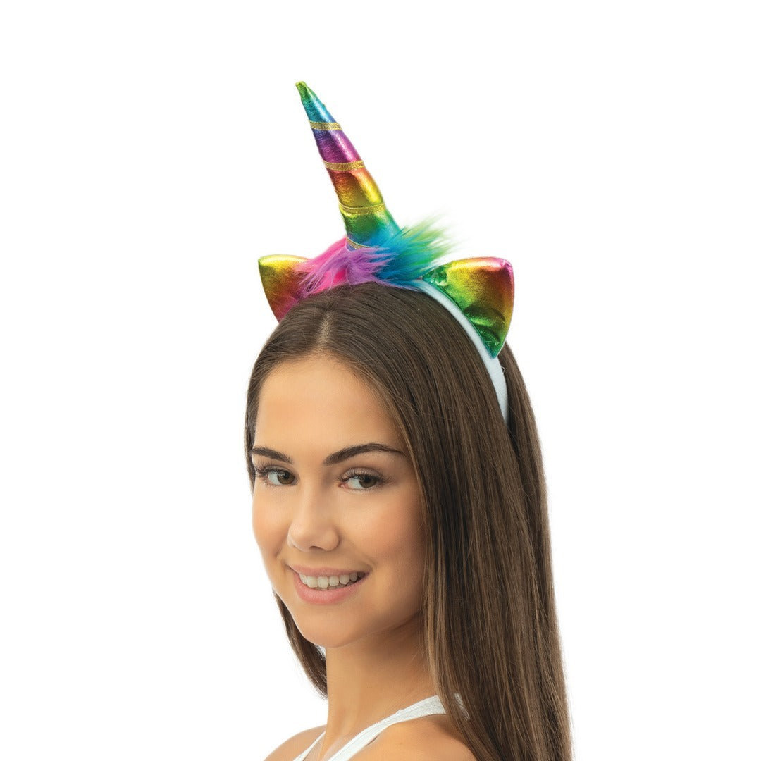 Einhorn-Haarreif - mehrfarbig