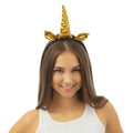 Einhorn-Haarreif - Gold, Schwarz