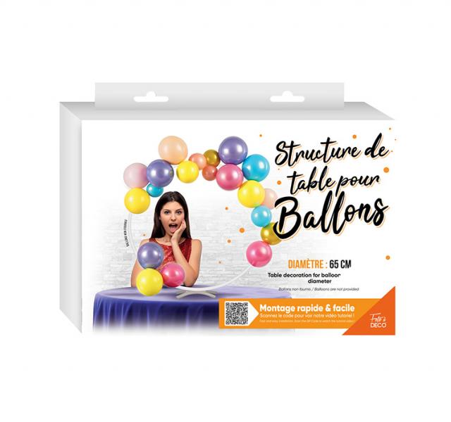 Runde Tischballonstruktur