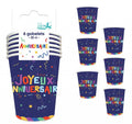 6ER-PACK 25CL BECHER ALLES GUTE ZUM GEBURTSTAG GENERISCH