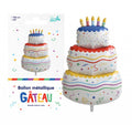 BALLON METALLIQUE GATEAU