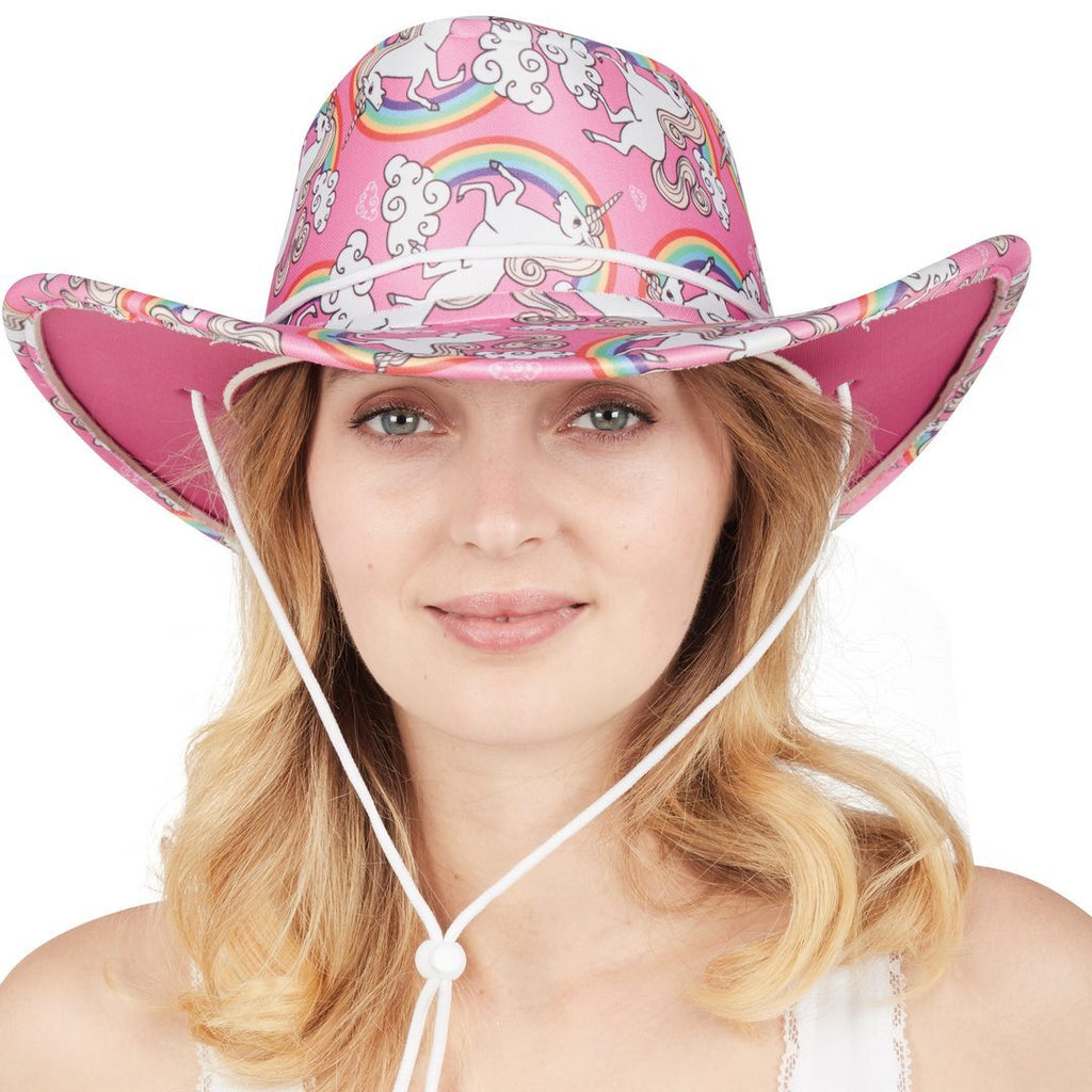 Cowgirlhut - Erwachsene - Einhorn-Prints