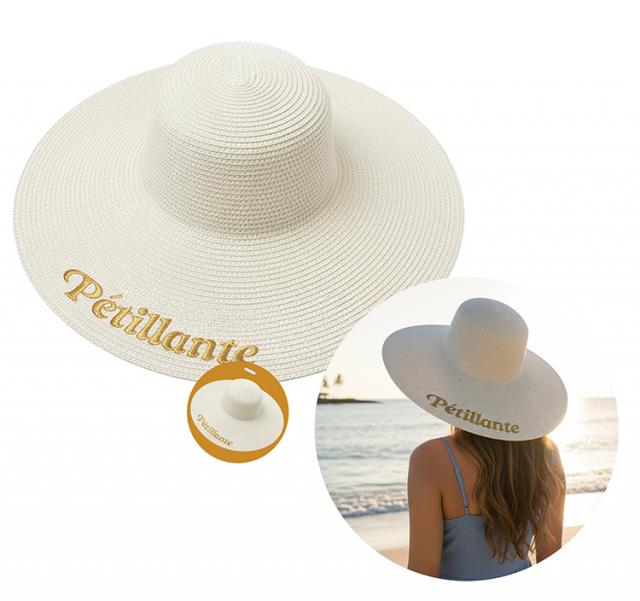 CHAPEAU CAPELINE PETILLANTE