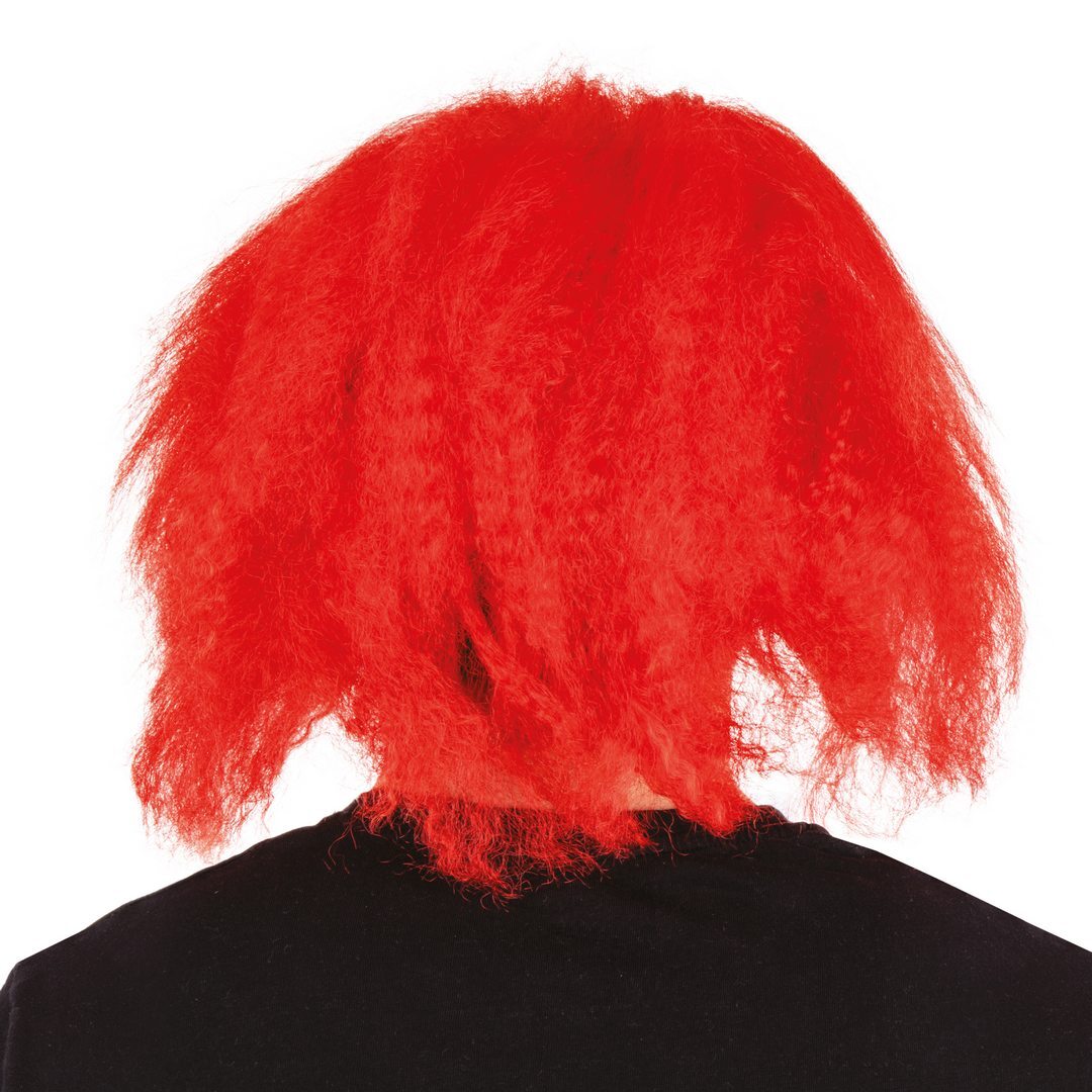 Glatzkopf-Clownperücke - rot
