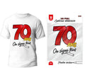 T-Shirt Âge à dédicacer 70 ans