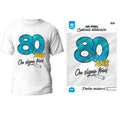 T-Shirt 80. Geburtstag zum Signieren