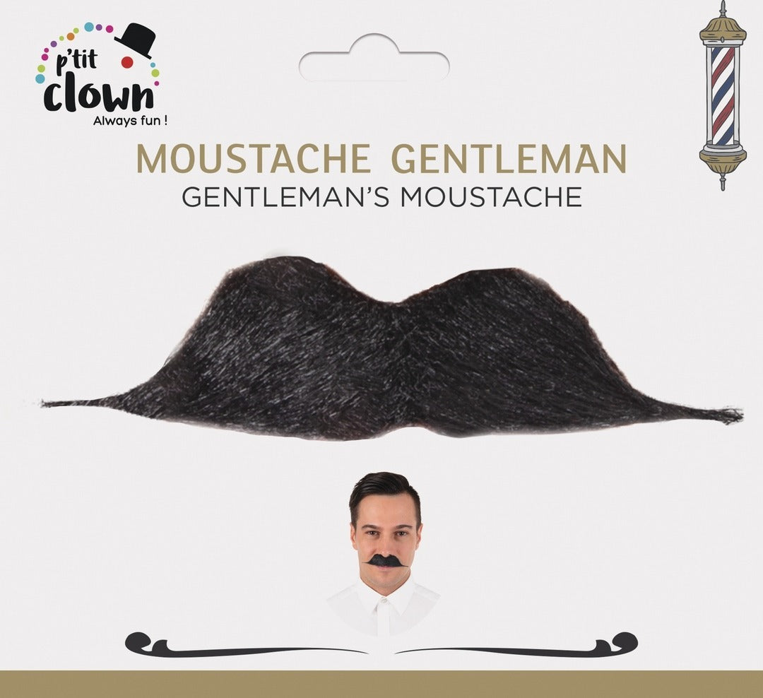 Schnurrbart - Gentleman, schwarz