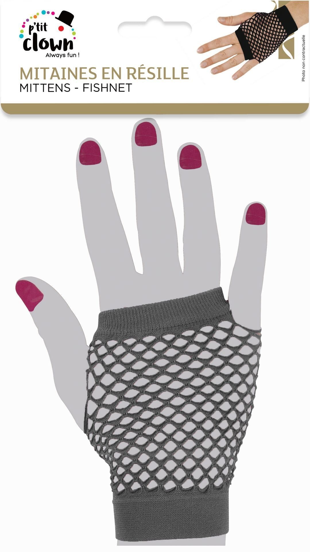Netzhandschuhe – schwarz
