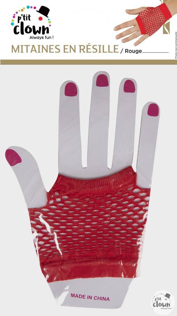 Netzhandschuhe - rot