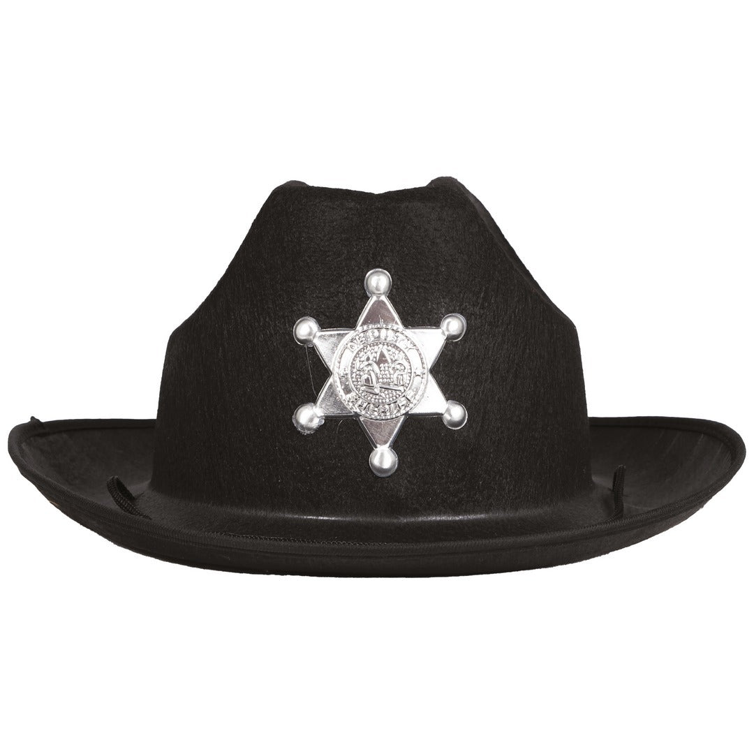 Filzhut Sheriff – Erwachsene – Schwarz