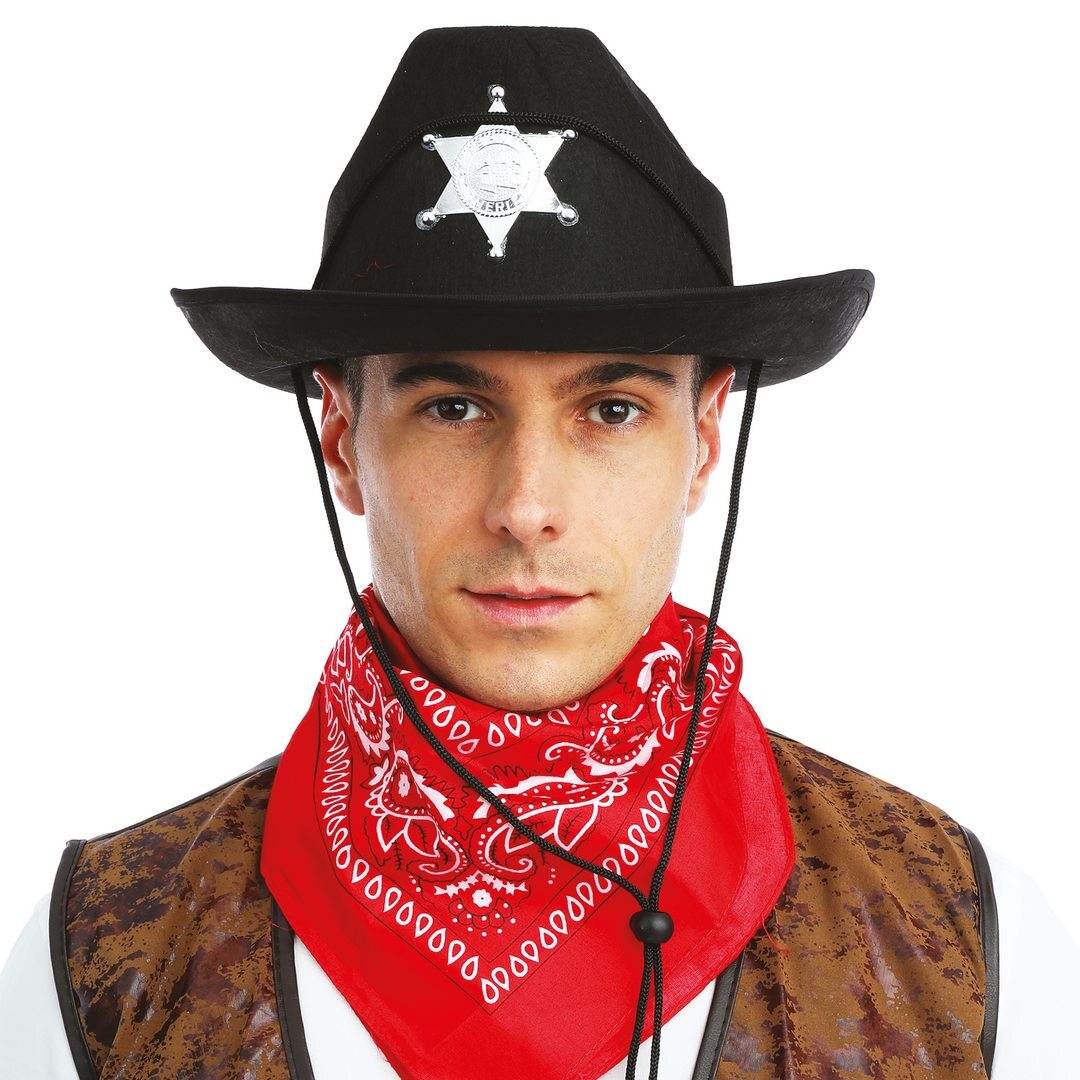 Filzhut Sheriff – Erwachsene – Schwarz