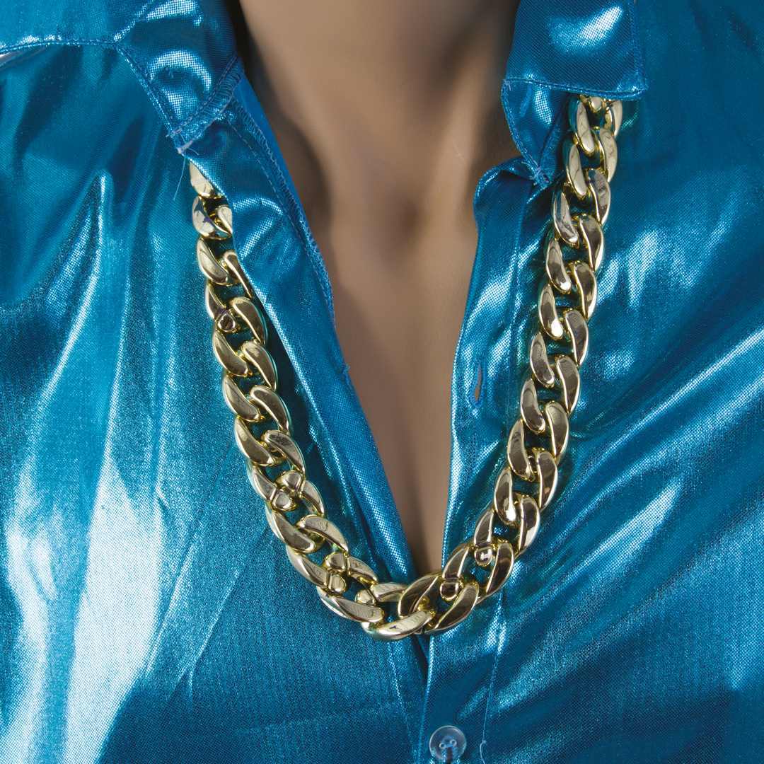 Bling-Bling-Kette – Gold – 75 cm