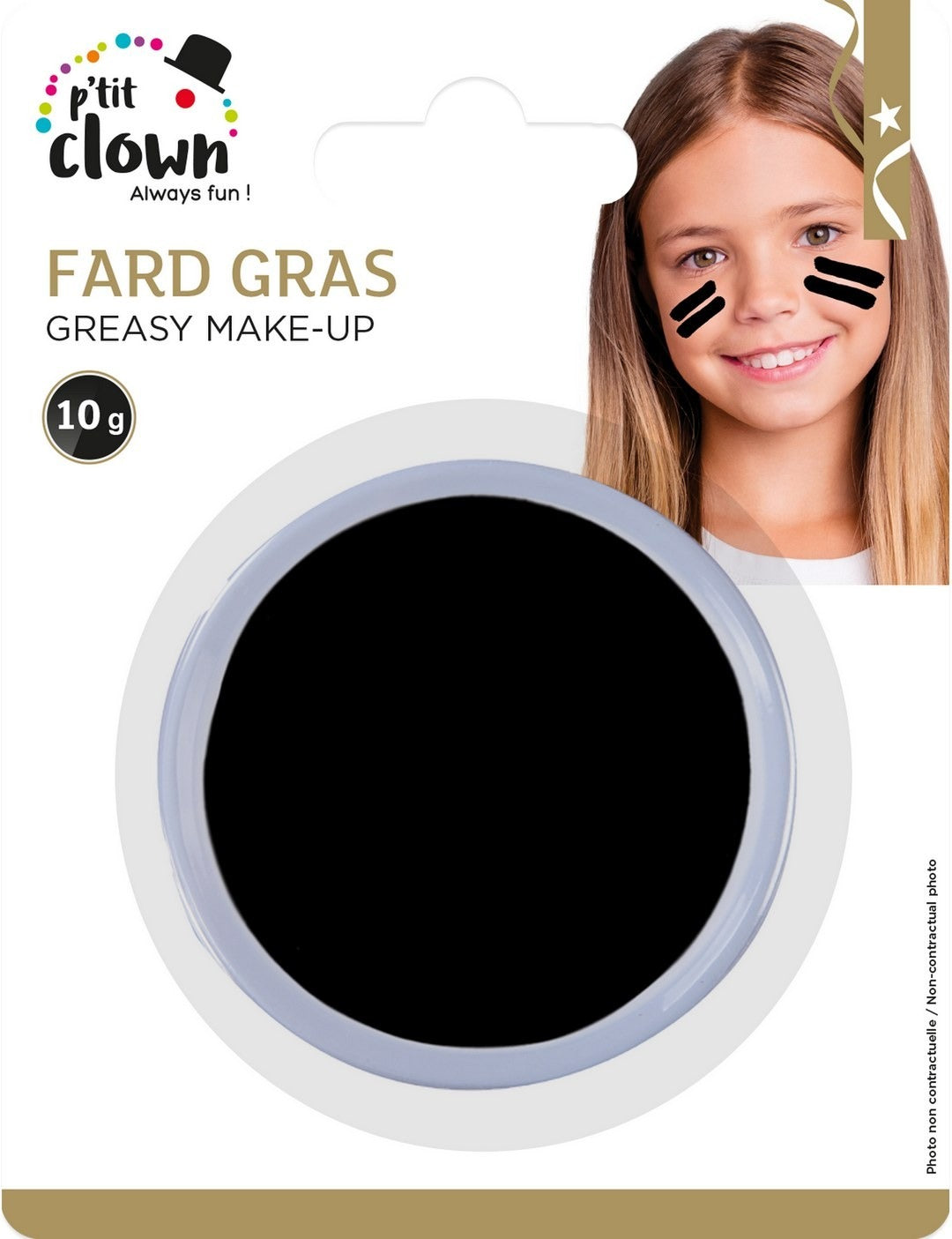 Fett-Make-up - Ø 6,5cm - schwarz