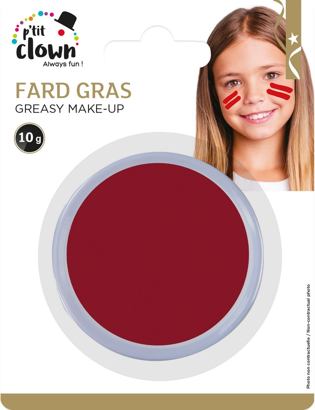 Fett-Make-up - Ø 6,5cm - rot