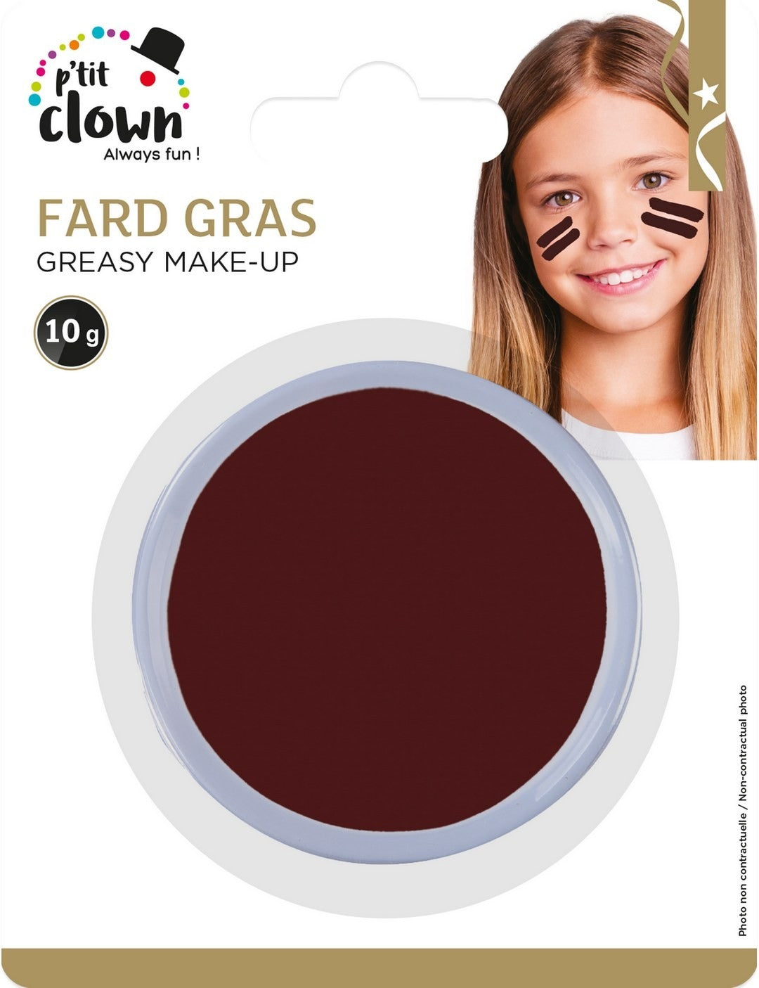 Fett-Make-up – Ø 6,5 cm – Braun