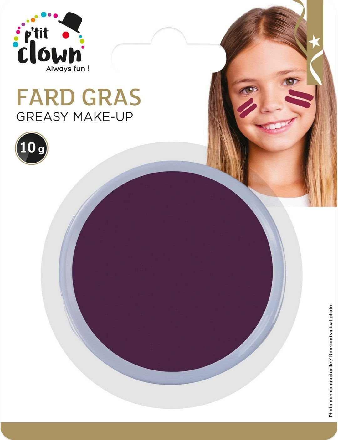 Fett-Make-up - Ø 6,5cm - violett