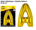 Ballons métalliques OR lettre A