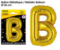 Ballons métalliques OR lettre B