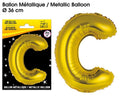 Ballons métalliques OR lettre C