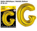 Ballons métalliques OR lettre G
