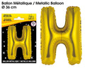 Ballons métalliques OR lettre H