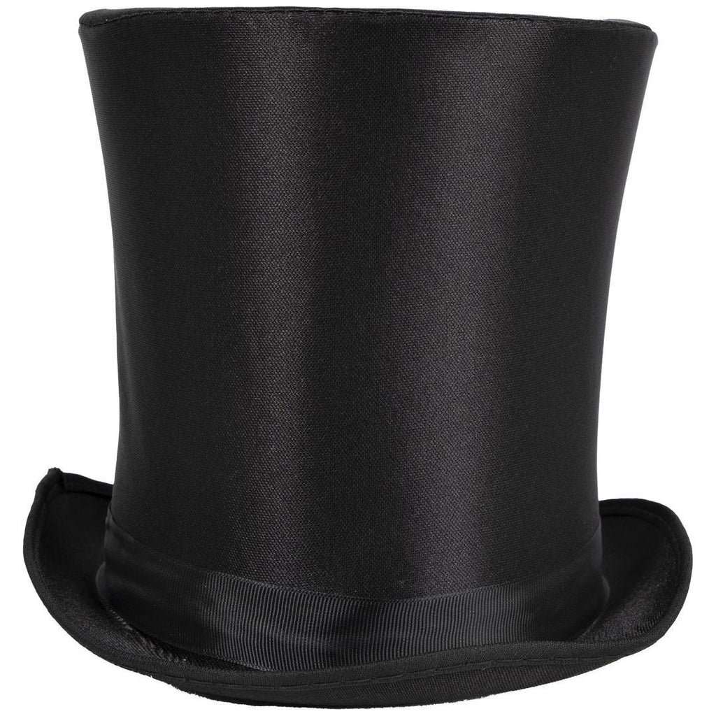 Zylinder mit Satinbezug – Erwachsene – schwarz – 20 cm
