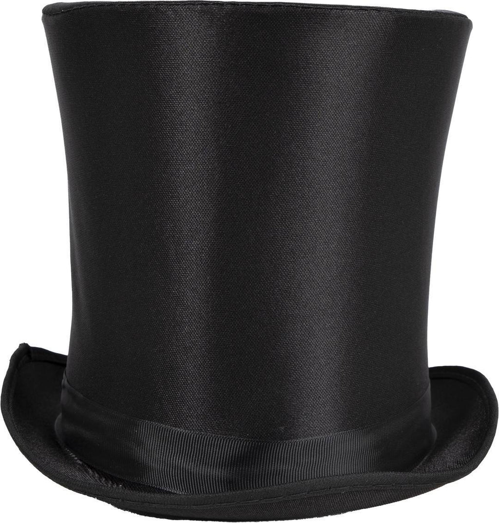 Zylinder mit Satinbezug – Erwachsene – schwarz – 20 cm