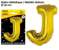 Metallballon GOLD Buchstabe J