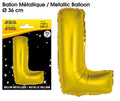 Ballons métalliques OR lettre L