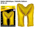 Metallballons GOLD Buchstabe M