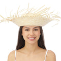 Chapeau paille hawaïen - adulte - beige