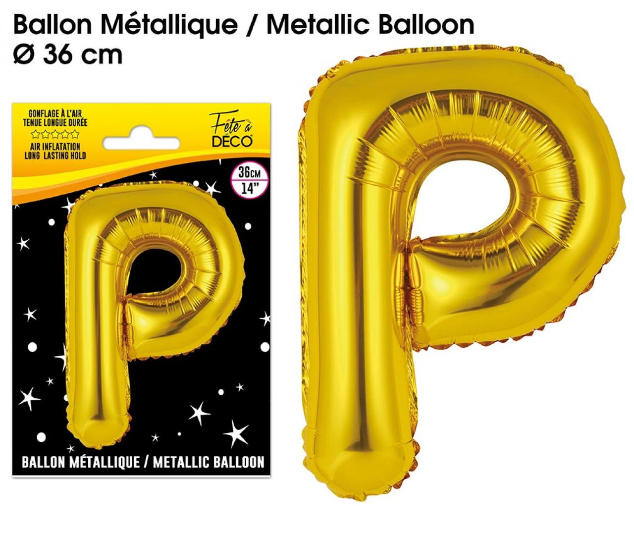 Folienballons GOLD Buchstabe P