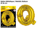 Ballons métalliques OR lettre Q
