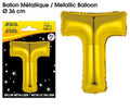 Ballons métalliques OR lettre T