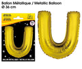 Ballons métalliques OR lettre U