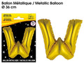 Ballons métalliques OR lettre W