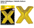 Ballons métalliques OR lettre X