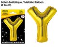 Ballons métalliques OR lettre Y