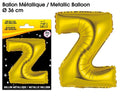 Metallic-Ballons GOLD Buchstabe Z